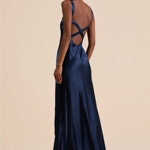 Lulu's Perfectly Classy Navy backless dress  XS